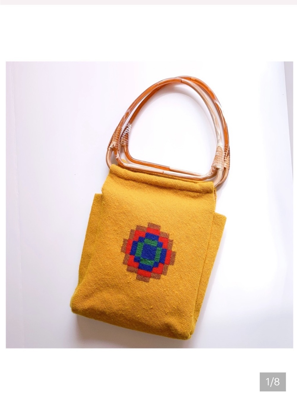Vintage 70s Knitting Bag
